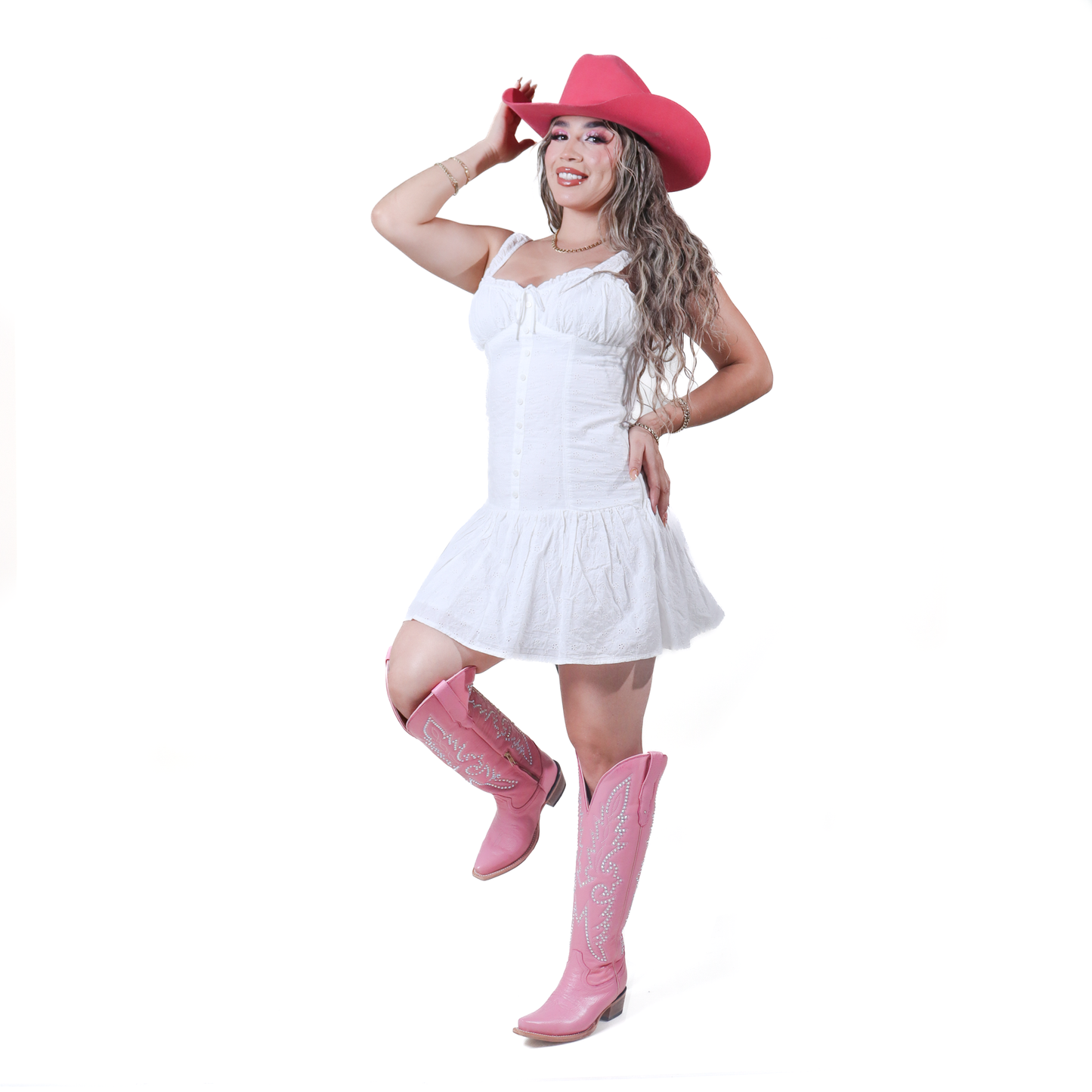 Bota Vaquera Pantera Rosa en Piel de Res PB312