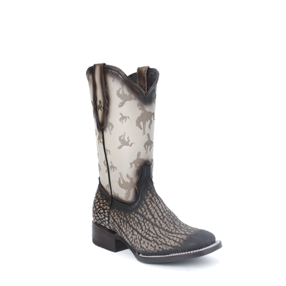 Bota Exótica en Piel de Cuello de Toro PB401