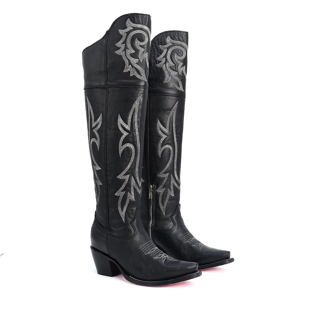 Bota Vaquera Zoé en Piel de Res PB307