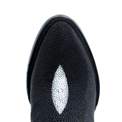 Bota Exótica en Piel de Mantarraya Oval PB407