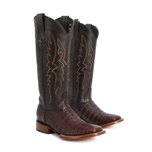 Bota Exótica en Piel de Cocodrilo PB405