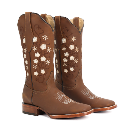 Bota Vaquera Angela en Piel de Res PB211