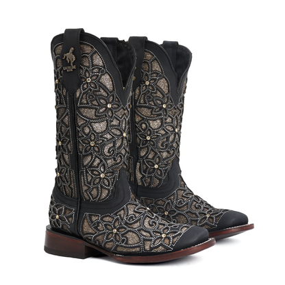 Bota Vaquera Gitana en Piel de Res PB210