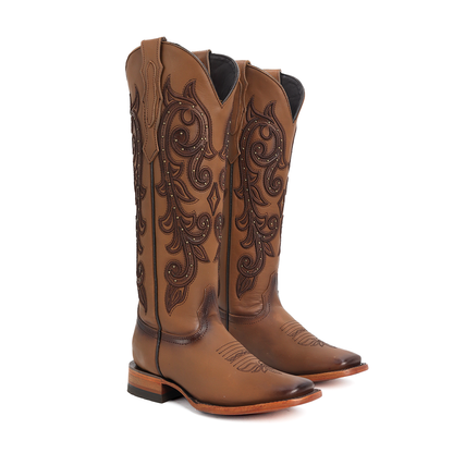 Bota Vaquera Carola en Piel de Res PB304