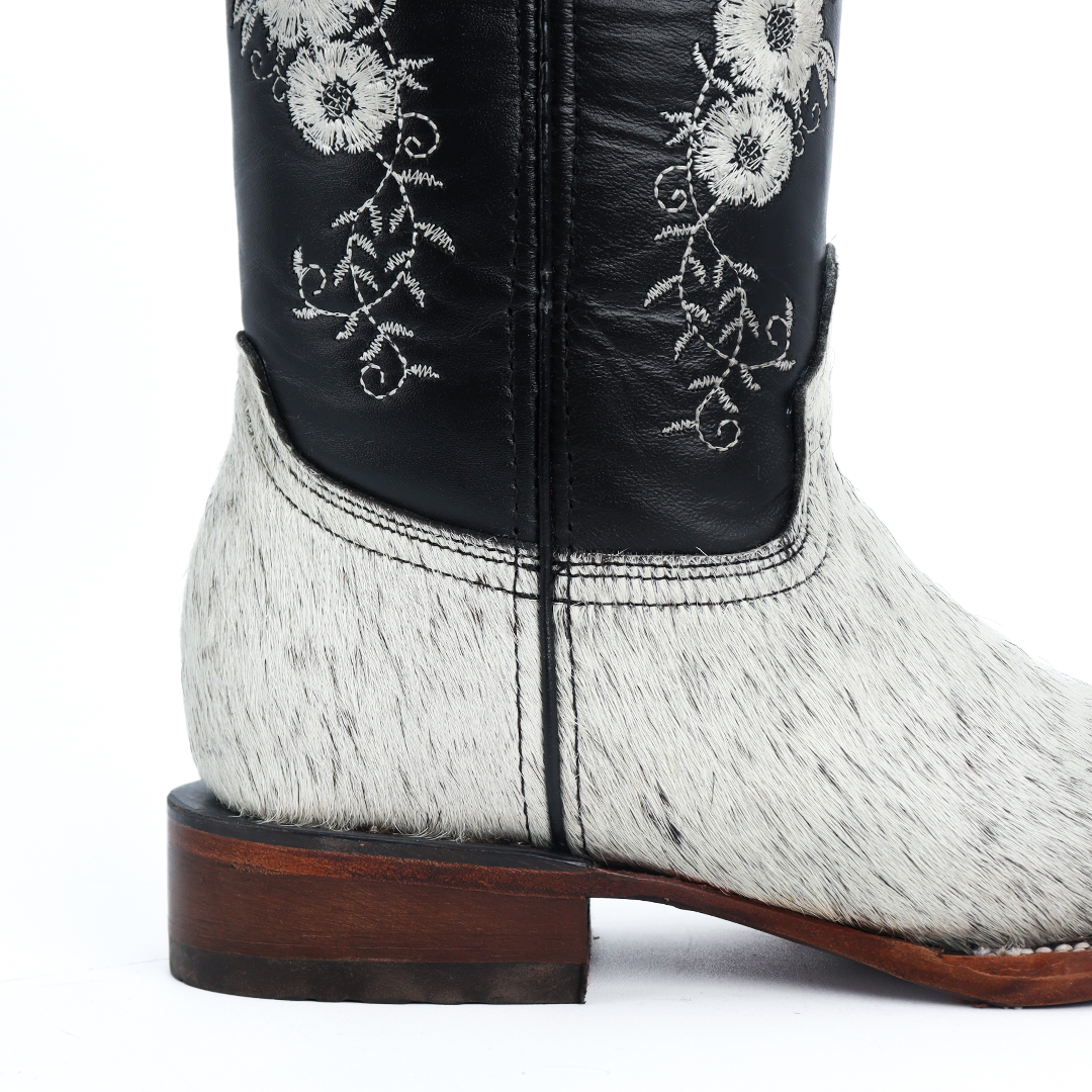 Bota Vaquera Pelo de Vaca en Piel de Res PB203