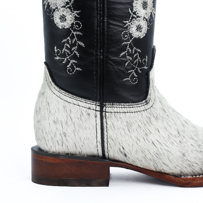 Bota Vaquera Pelo de Vaca en Piel de Res PB203